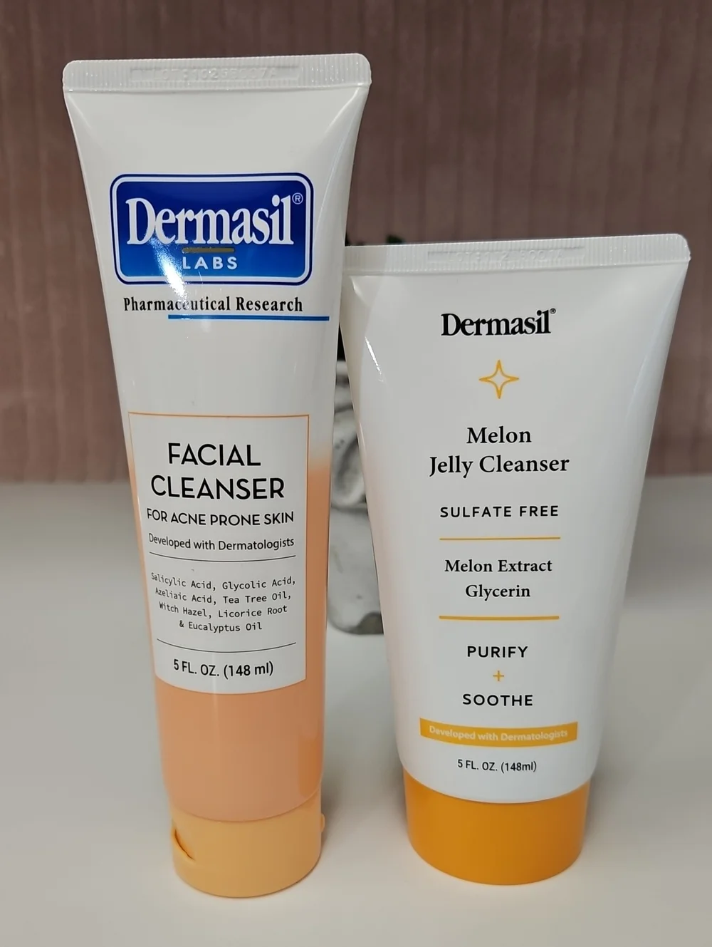 Dermasil Melon Jelly Cleanser & Facial Cleanser For ACNE PRONE SKIN 2-PC